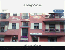 Tablet Screenshot of albergovione.com